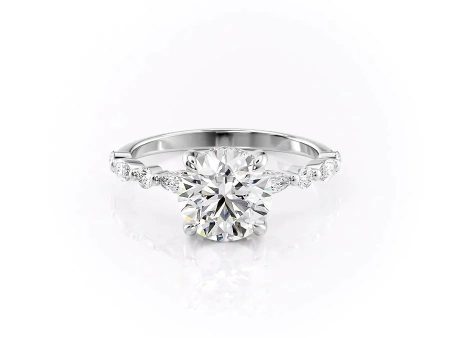 The Lindsey Set With A 2 Carat Round Lab Diamond For Discount