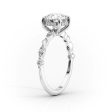 The Lindsey Set With A 2 Carat Cushion Lab Diamond Cheap