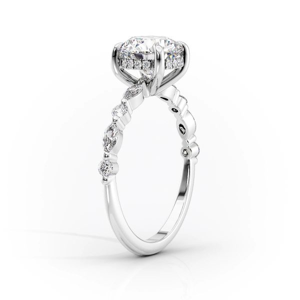 The Lindsey Set With A 2 Carat Cushion Lab Diamond Cheap