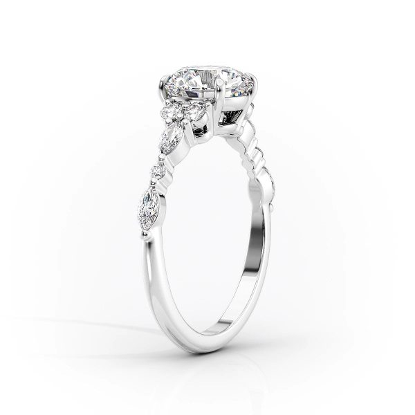 The Kristen Set With A 1.5 Carat Radiant Lab Diamond Cheap