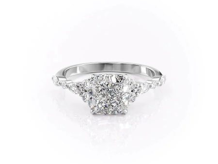 The Kristen Set With A 3 Carat Cushion Lab Diamond Fashion