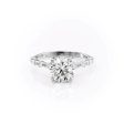 The Lindsey Set With A 2.5 Carat Round Lab Diamond Online Sale