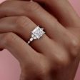 The Kristen Set With A 1.5 Carat Princess Lab Diamond For Cheap