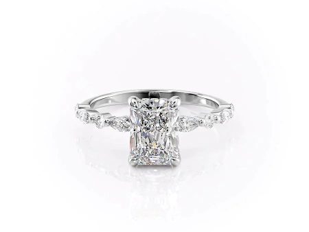 The Lindsey Set With A 2.5 Carat Radiant Lab Diamond Cheap