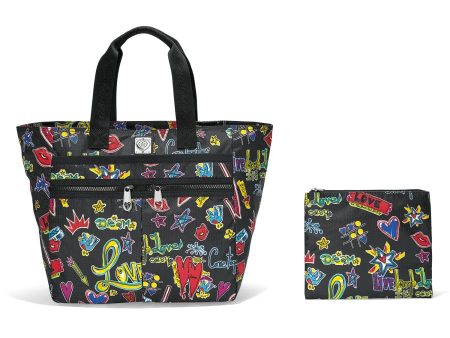 Love Scribble Lock It Super Tote Online Sale