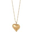 Trust Your Journey Golden Heart Necklace For Cheap