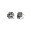 Neptune s Rings Woven Round Post Earrings on Sale