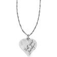 Trust Your Journey Heart Necklace Hot on Sale