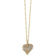 Trust Your Journey Golden Heart Necklace For Cheap