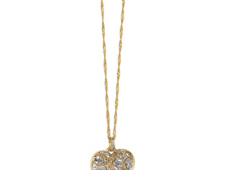 Trust Your Journey Golden Heart Necklace For Cheap