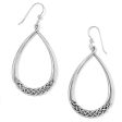 Interlok Braid Drop French Wire Earrings For Sale