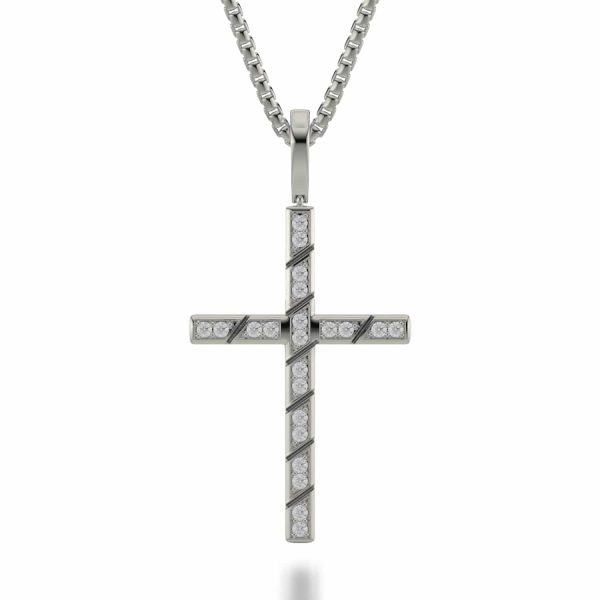 Box Diamond Cross Pendant MP232YG Online