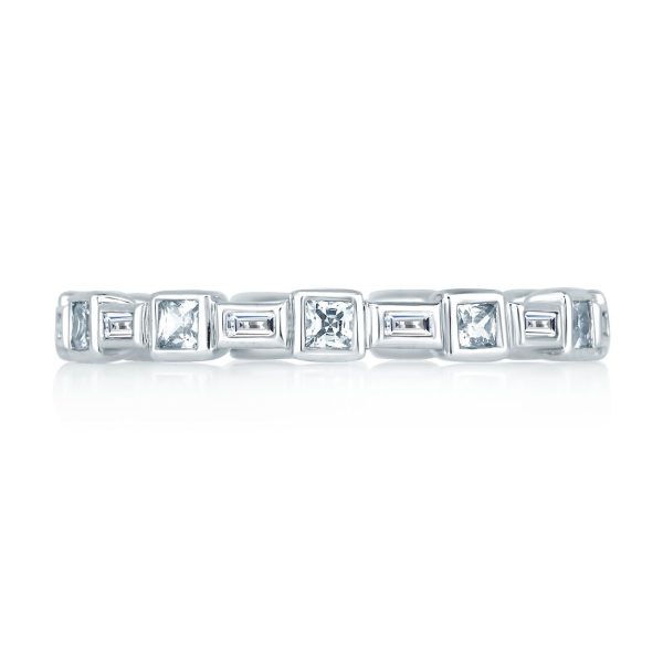 A.Jaffe Stackable Rings Princess and Baguettes Eternity Anniversary Ring WR0840 72 Hot on Sale