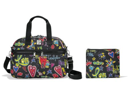 Love Scribble Jetsetter Duffel Cheap