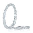 A.Jaffe Wedding Bands Exquisite Delicate Quilted Anniversary Band MRS741Q 18 For Discount