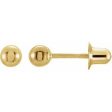 14K Yellow 3 mm Ball Stud Earrings Online