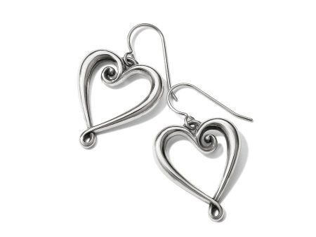 Whimsical Heart French Wire Earrings For Discount