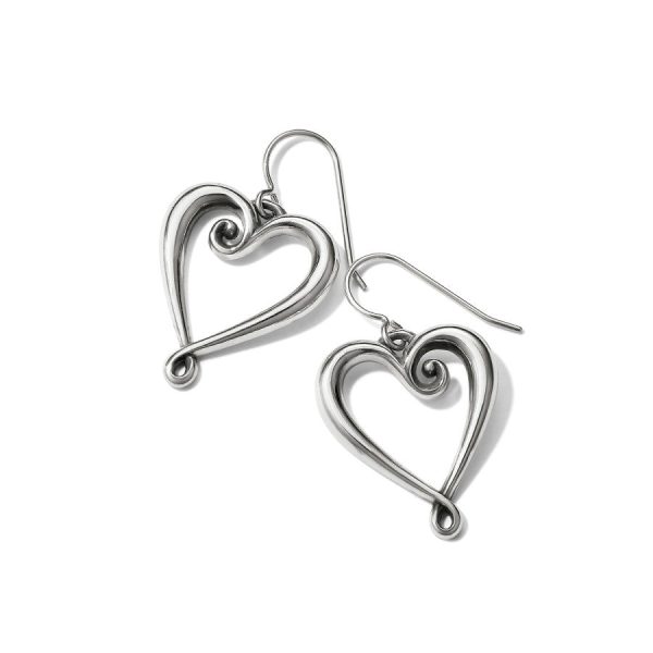 Whimsical Heart French Wire Earrings For Discount