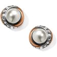 Neptune s Rings Pearl Button Earrings Fashion