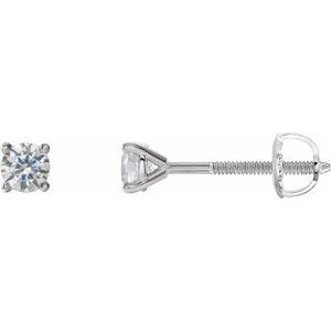 14K White 1 5 CTW Natural Diamond Cocktail-Style Earrings Fashion