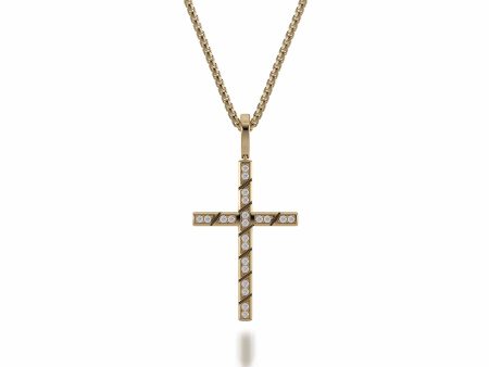 Box Diamond Cross Pendant MP232YG Online