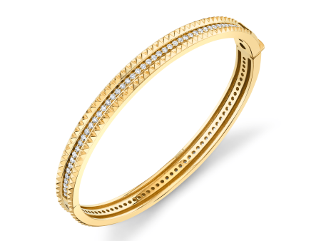 Tetra Pavé Bangle BR395 For Sale