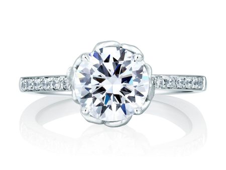 A.Jaffe Engagement Rings Art Designed Nature Inspired Engagement Ring MES563 162 Fashion