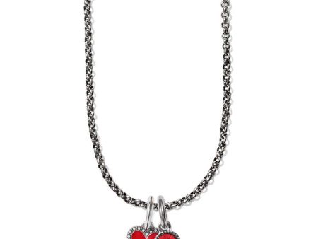 Dazzling Love Red Heart Charm Necklace Online Sale