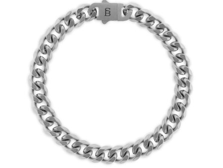 Valence Vic 8mm Chain Bracelet Silver SSTBVV 002M Online now