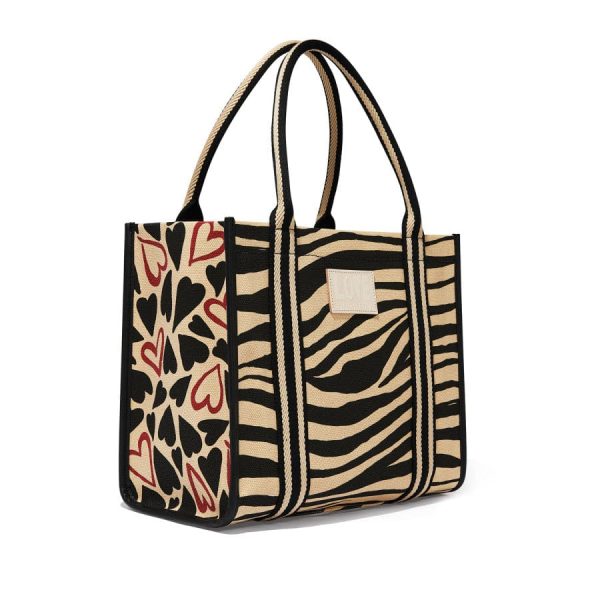 Zebra Love Canvas Carry All For Sale