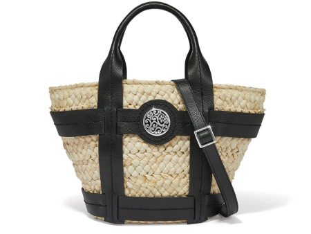 Aria Medium Straw Tote Discount