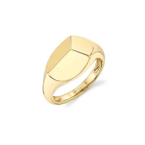 Carve Signet Ring F454 Discount