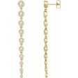 14K Yellow 1 3 4 CTW Lab-Grown Diamond Earrings Online Hot Sale