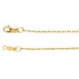 14K Yellow 1 mm Rope 7  Chain Online Hot Sale