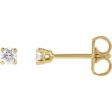 14K Yellow 1 6 CTW Lab-Grown Diamond Earrings Sale