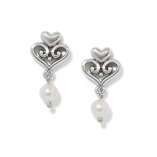 Alcazar Amor Pearl Post Drop Earrings Online Sale