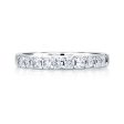 A.Jaffe Wedding Bands Classic Eleven Diamond Shared Prong Band with A.JAFFE Signature Shank MRS078 26 For Cheap