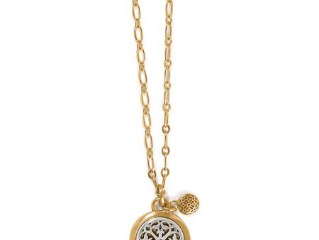 Ferrara Two Tone Luce Small Pendant Necklace For Cheap