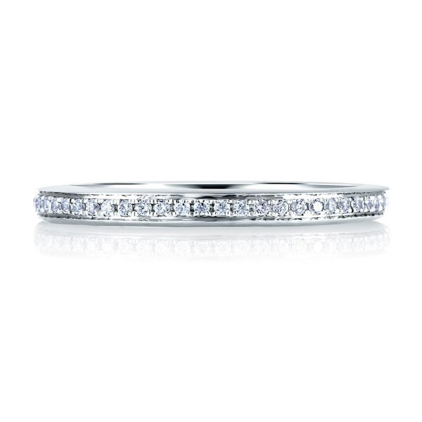 A.Jaffe Wedding Bands Elegant Pave Set Band MR1585 12 Cheap