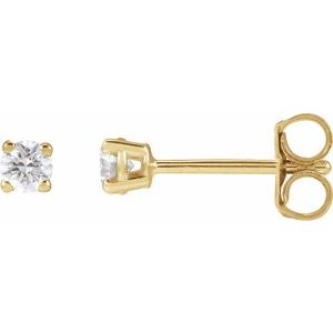 14K Yellow 1 5 CTW Lab-Grown Diamond Stud Earrings Online Hot Sale