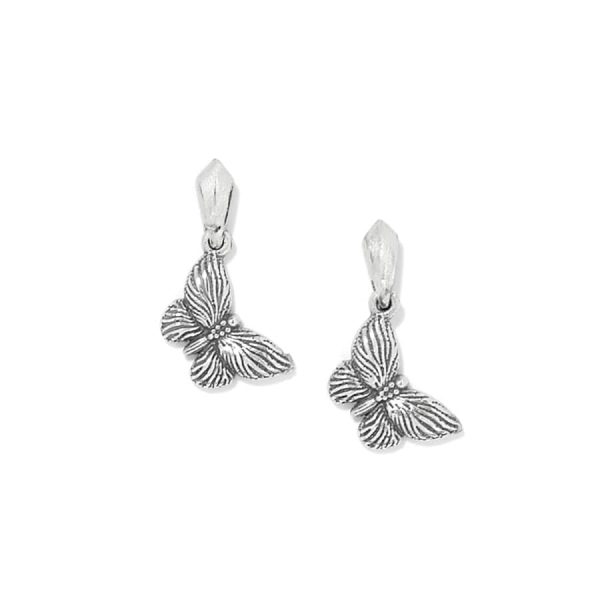 Bloom Butterfly Petite Post Drop Earrings For Sale