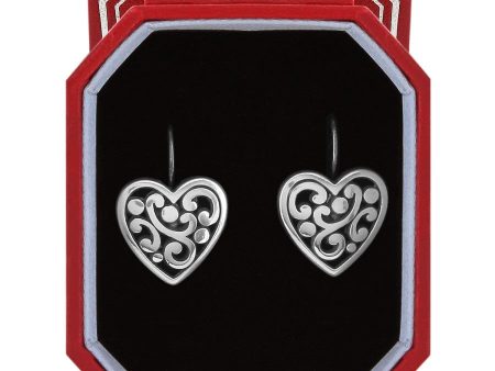 Contempo Heart Leverback Earrings Gift Box Online Hot Sale