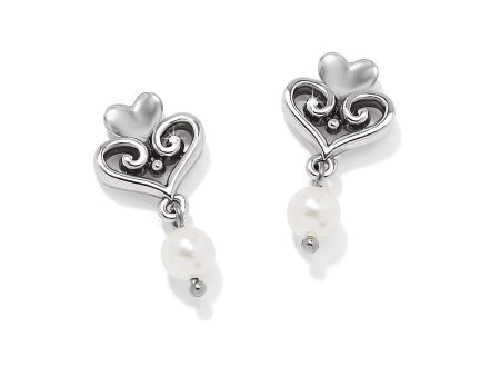 Alcazar Amor Pearl Post Drop Earrings Online Sale