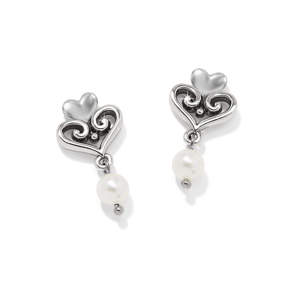 Alcazar Amor Pearl Post Drop Earrings Online Sale