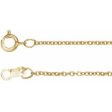 14K White 1 mm Adjustable Cable 6 1 2-7 1 2  Chain Hot on Sale