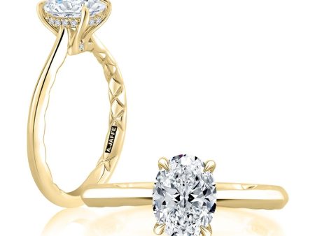 A.Jaffe Engagement Rings Oval Solitaire Diamond Engagement Ring MECOV2211Q 206B Hot on Sale