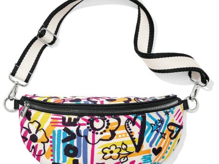 Graffiti Love Cross Body Belt Bag Hot on Sale