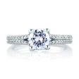 A.Jaffe Engagement Rings Classic Pave Split Shank Engagement Ring MES178 128 on Sale