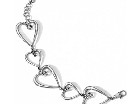 Whimsical Heart Link Bracelet Sale