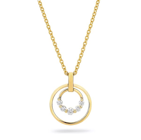 Cloud Double Ring Pendant Necklace Online Hot Sale